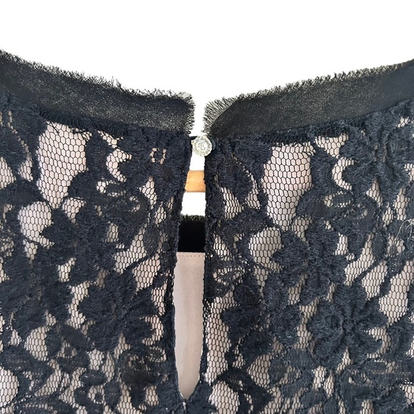 Ted Baker Black Lace Women's 3/4 Sleeve Mini Sheath Dress Size Medium - Picture 12 of 16